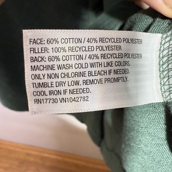 Goodfellow Shirt Men’s XXL Green Quilted Long Sleeve Polished Leaf Button-up - Picture 6 of 7